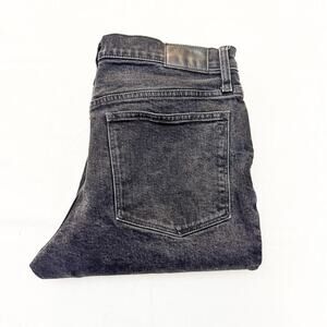 Madewell Tomboy Straight Charcoal Black Denim Jeans Size 30